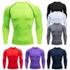 Men's Sports T-Shirts Tight Long Sleeves Base Layer Basketball Gym Yoga Fitness Jogger Running Top Jersey Outdoor Skinny Clothes Quick Dry