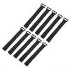 10Pcs Adjustable Nylon Zip Ties Heavy Duty Hook and Loop Fasteners Reusable Tie-downs for Home Travel Cable Organizing Storage