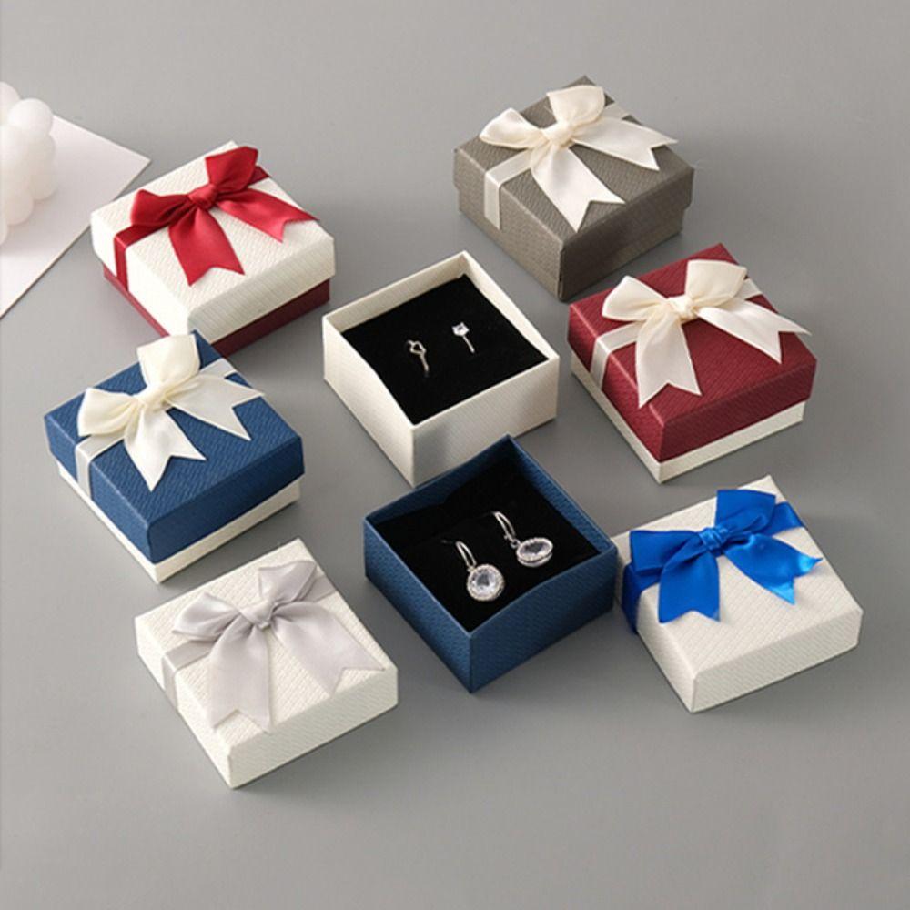 9*9*4cm Ring Box Paper Material Jewelry Display Box  For Rings, Earrings, Necklaces Etc.