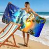 Dolphins Print Beach Towel, Large Soft Quick Dry Towel for Beach Camping Swimming