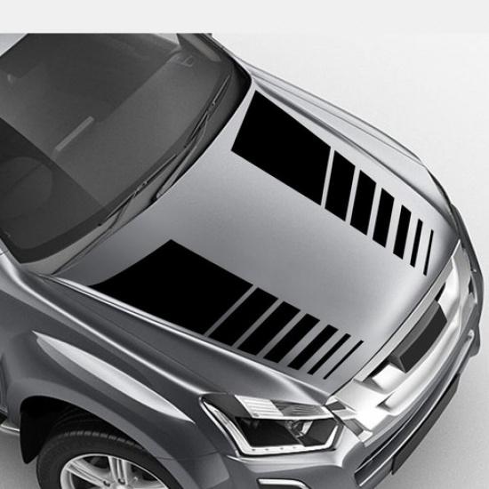 Водонепроницаемые виниловые наклейки с гоночными полосами на боковую часть кузова автомобиля, графический декор