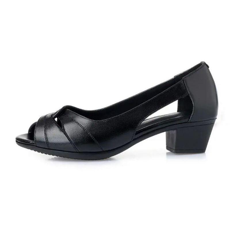 Летние босоножки Fish Mouth с повседневным и универсальным каблуком, открытыми носками и дышащими босоножками для одной ноги