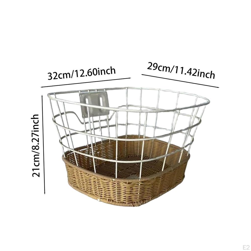 Корзина для хранения велосипеда Практичная и простая установка Овощная передняя часть руля