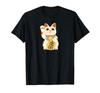 Maneki Japanese Lucky Maneki Japanese Lucky Neko. Cat. Neko. Cat. T-Shirt.