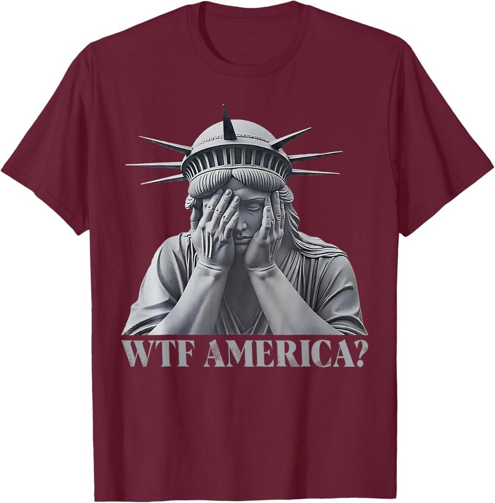 Anti-Trump What The F America? Resist Political Desig Unisex T-Shirt