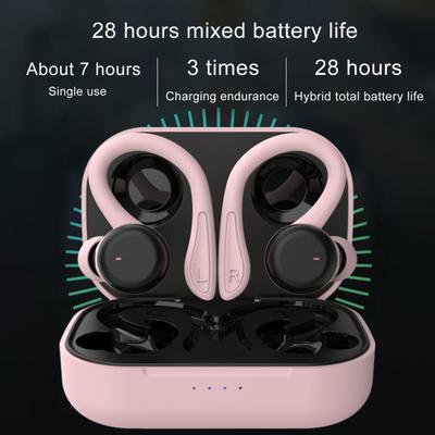 Bluetooth-совместимые наушники Управление ухом Водонепроницаемые IPX6 Крючок Сенсорные Беспроводные Наушники Спортивная Гарнитура