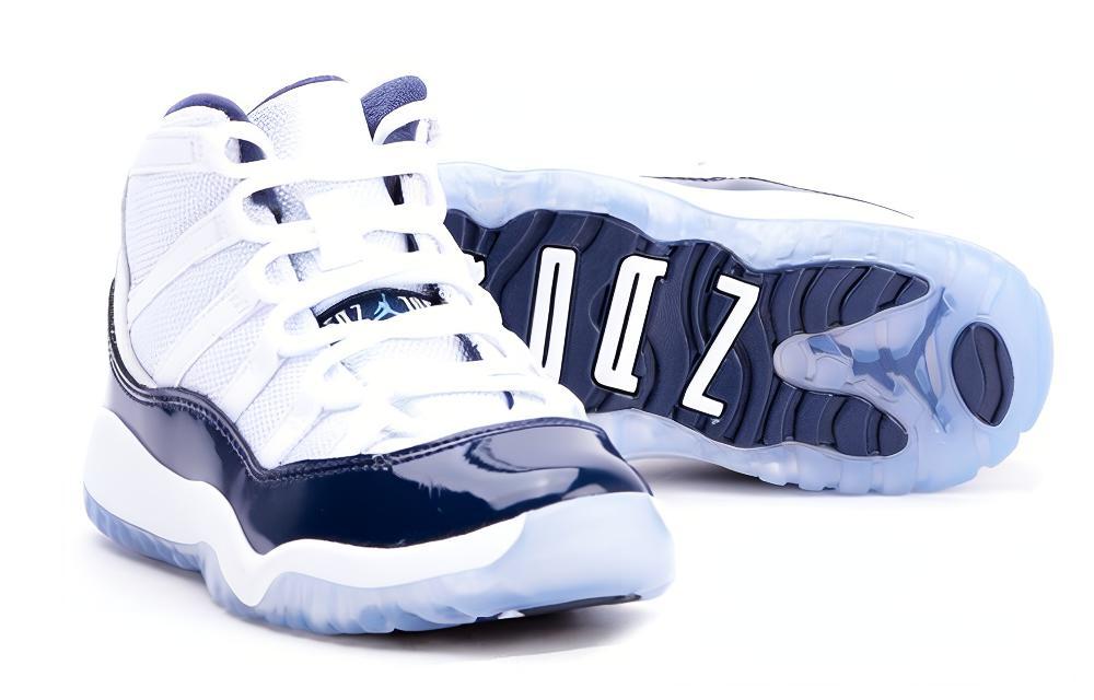Kids' Sneakers Jordan 11 Retro UNC Win Like 82 (Preschool) White/University Blue-Midnight Navy
