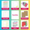 1000 Pieces, 2 x 1 inch - Colored Labels Stickers, Packing Moving Labels for Boxes Color Coded - 8 Colors