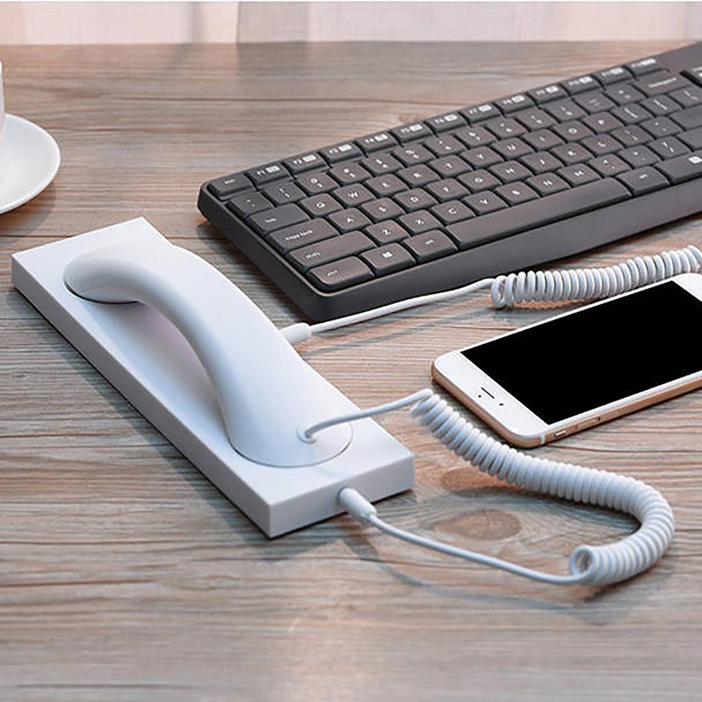 Retro Handset, Mobile Phone Receiver, Clear Sound Quality And Radiation , 3.5mm Microphone Speaker, Suitable For Mobile Phones And Smart Phones.