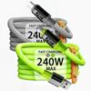 Супербыстрая зарядка USB 240 Вт с чипом E-marker для планшетов Apple, Huawei, Samsung, Xiaomi, Honor