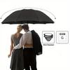 Очень большой складной зонт 115 см, ветрозащитный и водонепроницаемый, усищенная ткань 190T для деловых поездок, дождливых и солнечных дней
