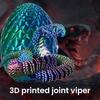 3D-печатная игрушка-змея, шарнирная змея, украшение, яйцо со змеей внутри, гибкая змея, игрушка-непоседа для украшения стола, снятия стресса
