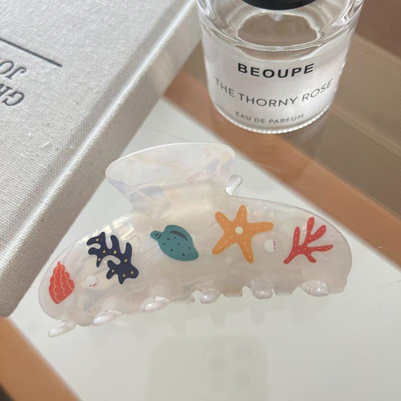 Dopamine Underwater World Hair Claw Sea Star Shell Eco-Friendly Acrylic Hair Claw Clips Hair Accessories For Women Girls
