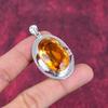 Citrine Pendant, 925 Solid Sterling Silver Gemstone Jewelry, Handmade Pendant, For Thanksgiving