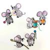 6Pcs Cartoon Mouse Sequin Embroidered Patches Applique Patch Decoration