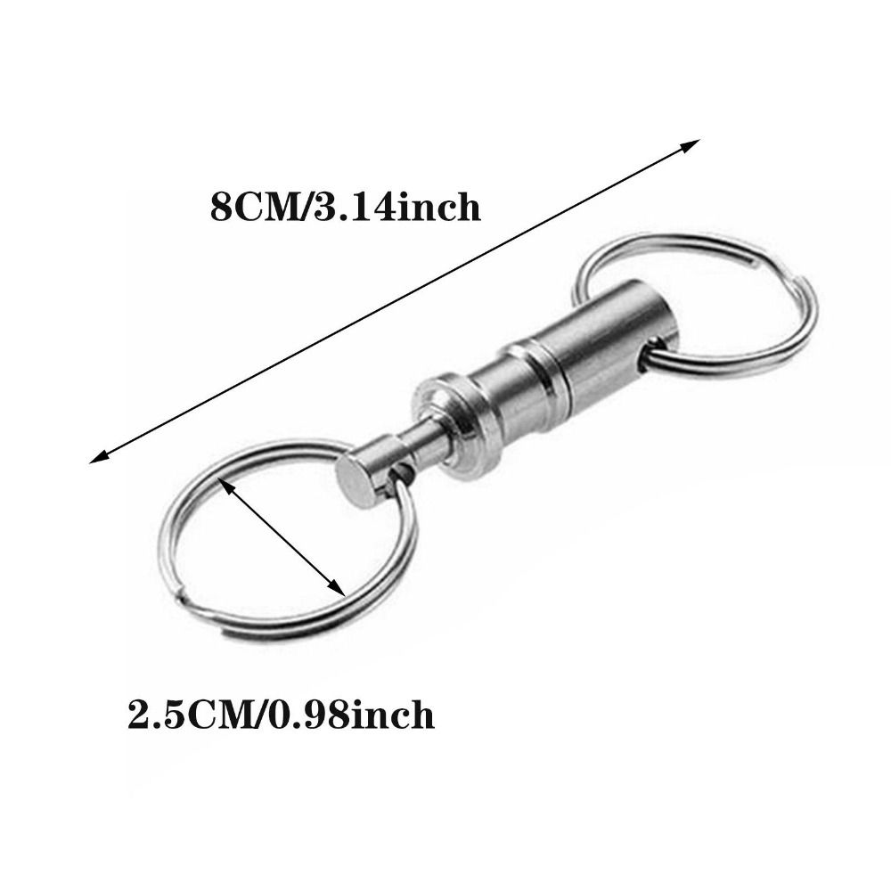 Карабины для выживания с двумя головками, съемные, съемные, дужки, брелки для ключей, брелок, держатель для ключей