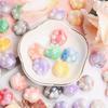 Fashion Bracelet Necklace UV Dazzle Two-color Cat Paw Beads 10pcs DIY Jewelry Accessories Acrylic Beaded Material