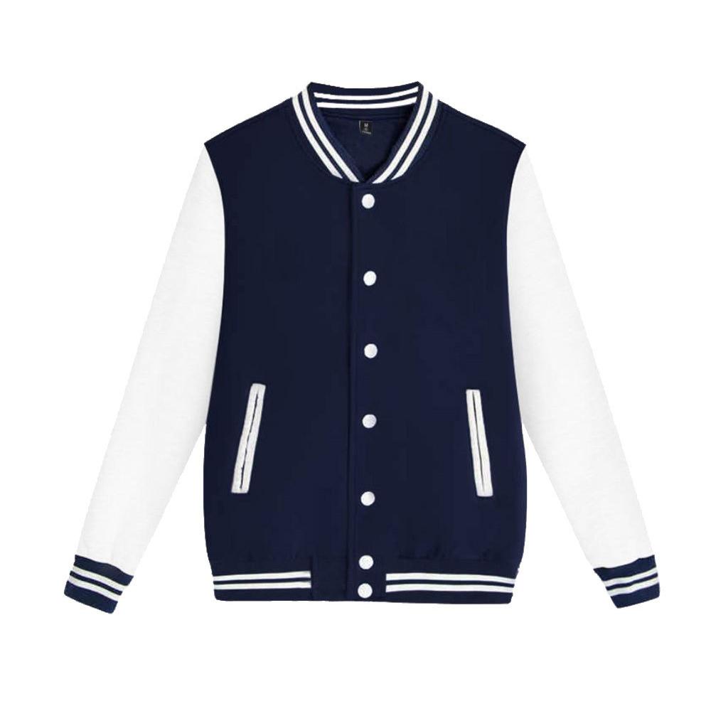 Mens Women Varsity Baseball Jacket College Uniform Sport Coat Outwear Top Unisex