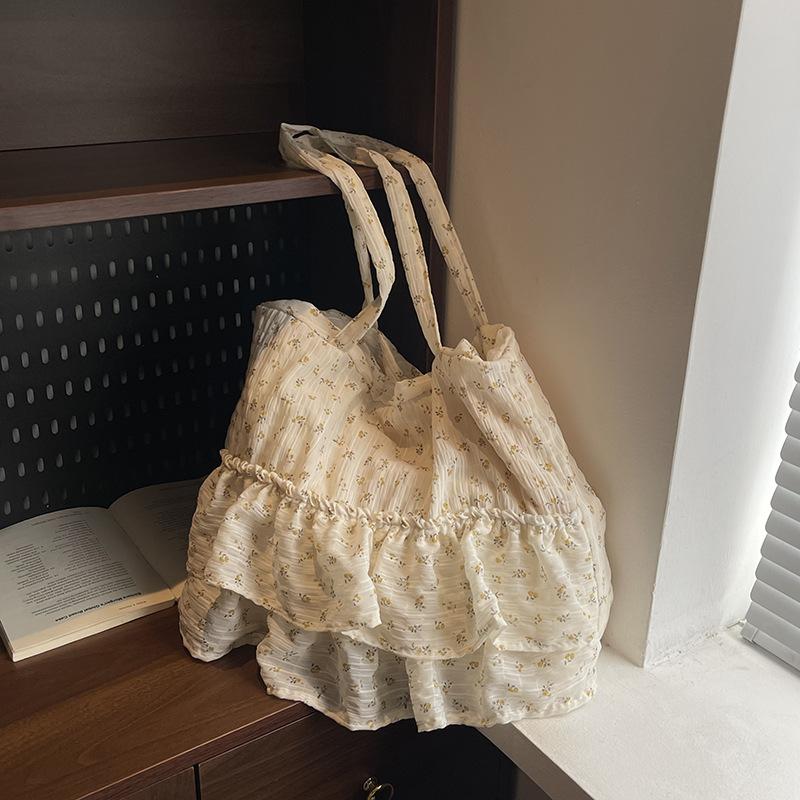 Модная женская сумка-тоут с цветочным принтом, новая летняя сумка в стиле кэжуал через плечо большой вместимости