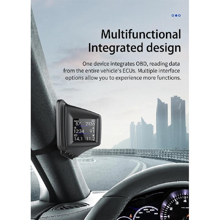 Multi-function OBD HUD Car Speedometer RPM Turbo Oil Pressure Water Temp On-board Computer Head Up Display Car Accessories