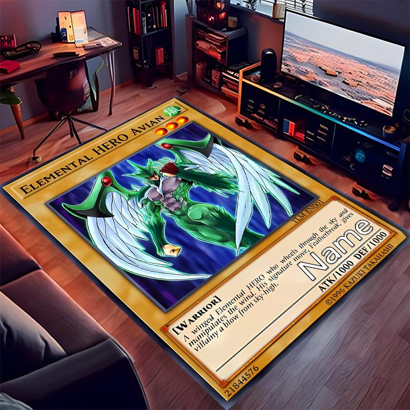 Custom personalization Yu-Gi-Oh! Duel Monsters Print Area Rug - Soft, Washable Non-Slip Indoor Mat,Living Room,Home&Office Decorative Rug