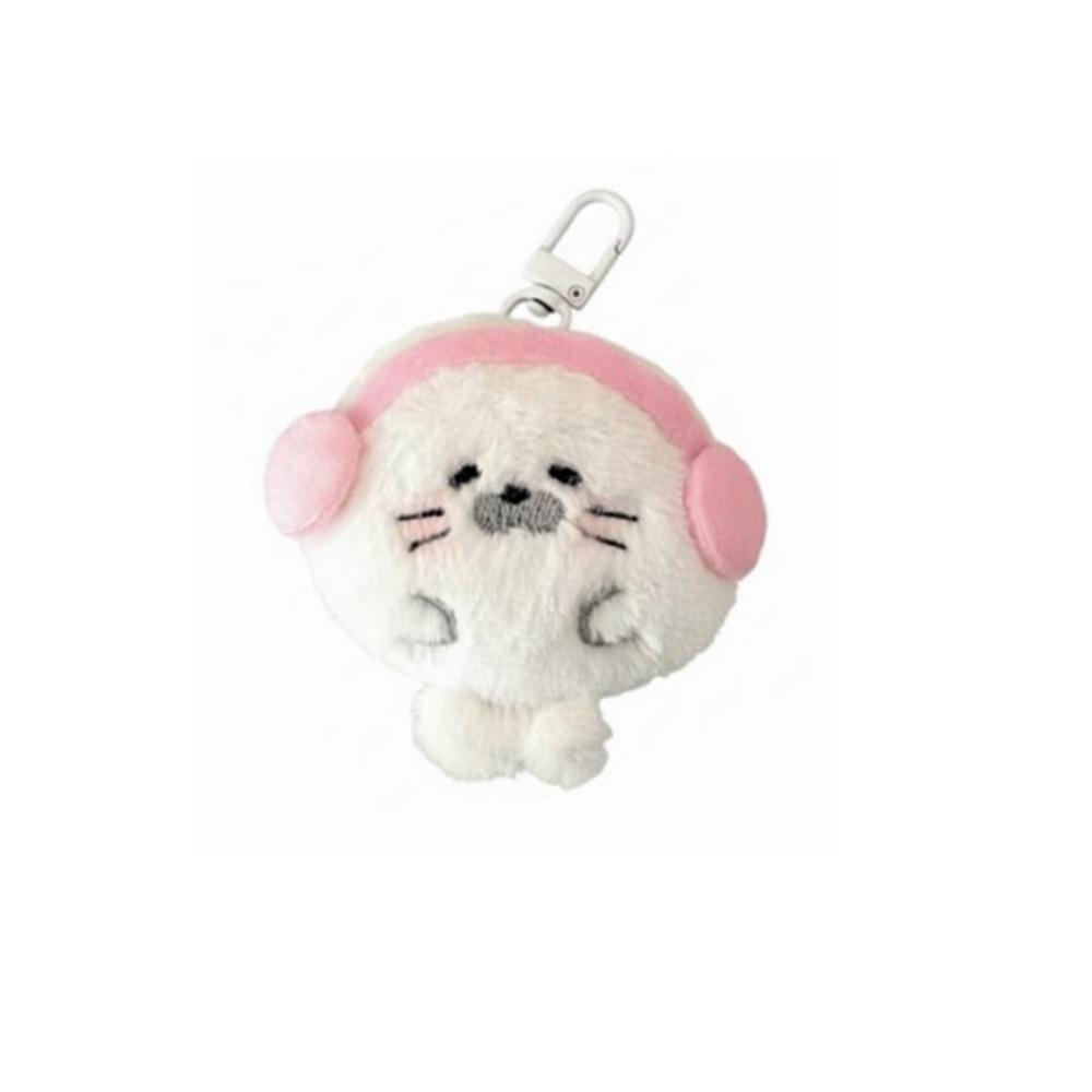 Chubby Plush Seal Pendant Kawaii Stuffed Doll Pendant Cute Fuzzy Seal Keychain Kids