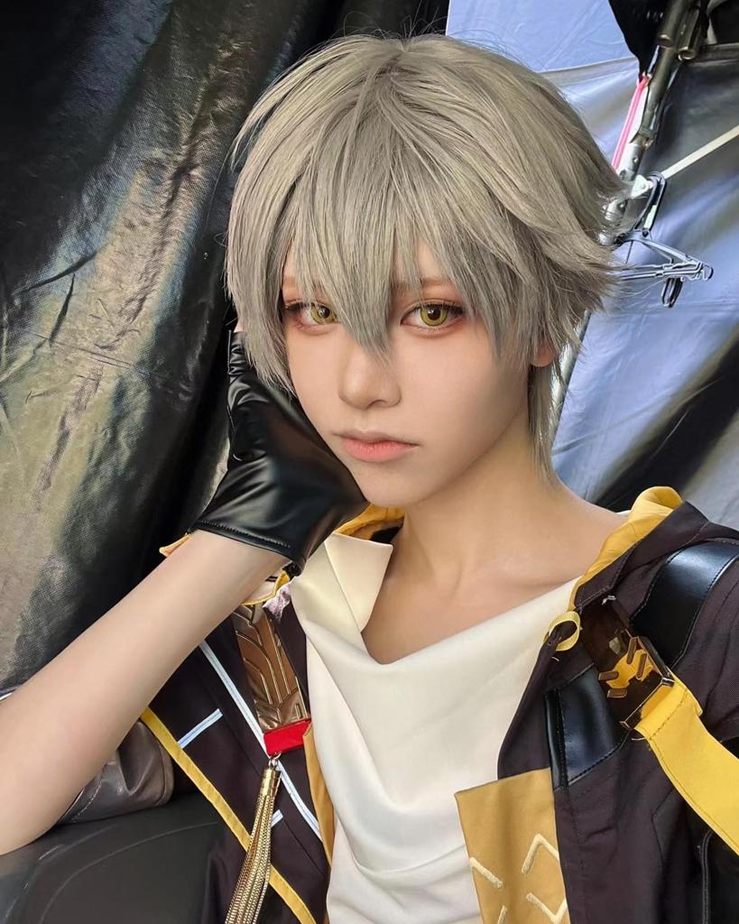 Pioneer Косплей с париком Мужской главный герой Mu Collapse Star Rail Косплей Костюм Полный комплект Костюм Взрослый Костюм Культурный фестиваль Caelus Косплей