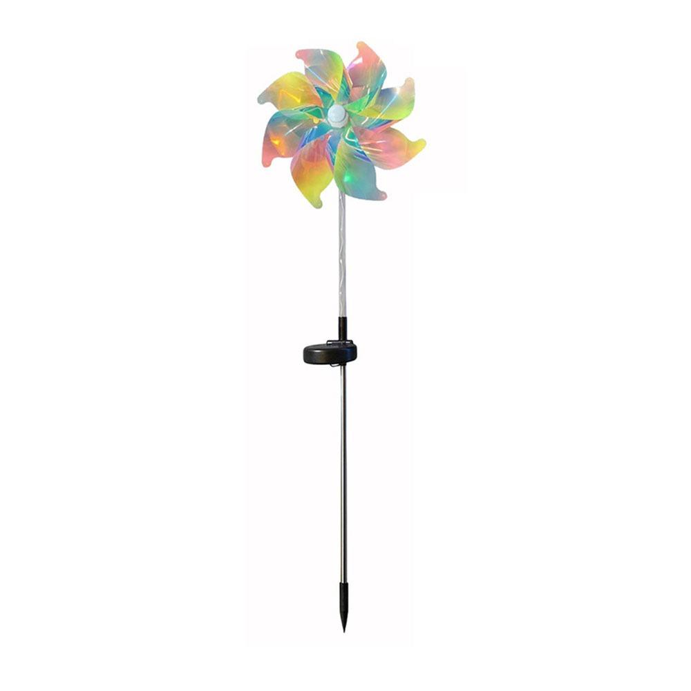 LED Light Source Solar Windmill Light Solar Powered Solar Garden Lamp Patio Decor