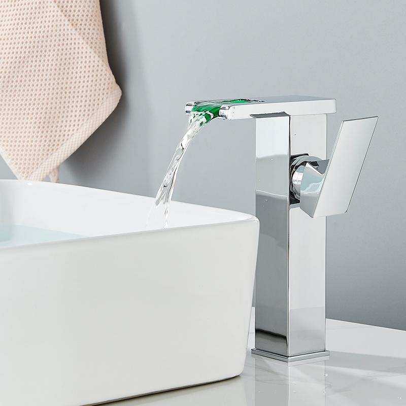 Смеситель для раковины Blackgold для ванной комнаты с одной ручкой и одним отверстием в форме буквы «С», смеситель для туалетного столика с горячей и холодной водой