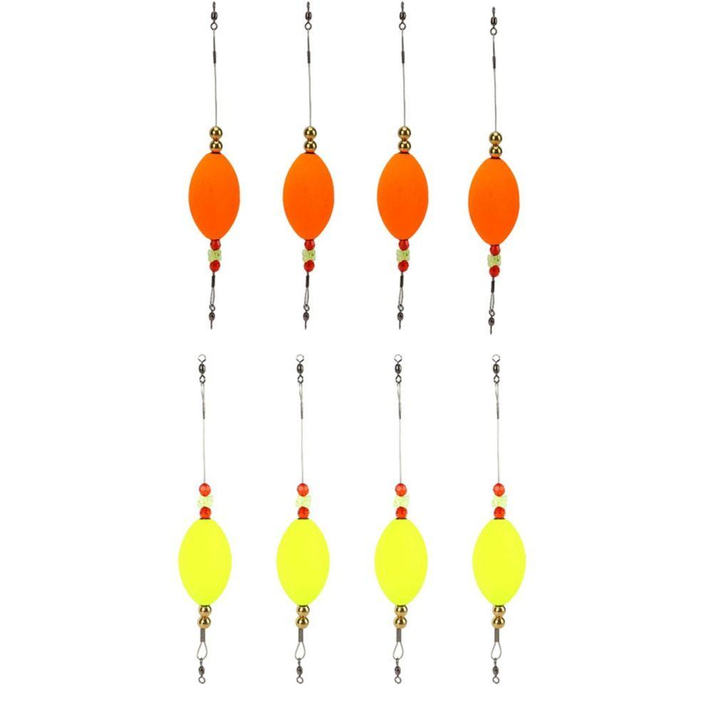 4PCS High Sensitivity Fishing Bobber Foam Fishing Float Red Fish Cork Float Deepwater Fishing