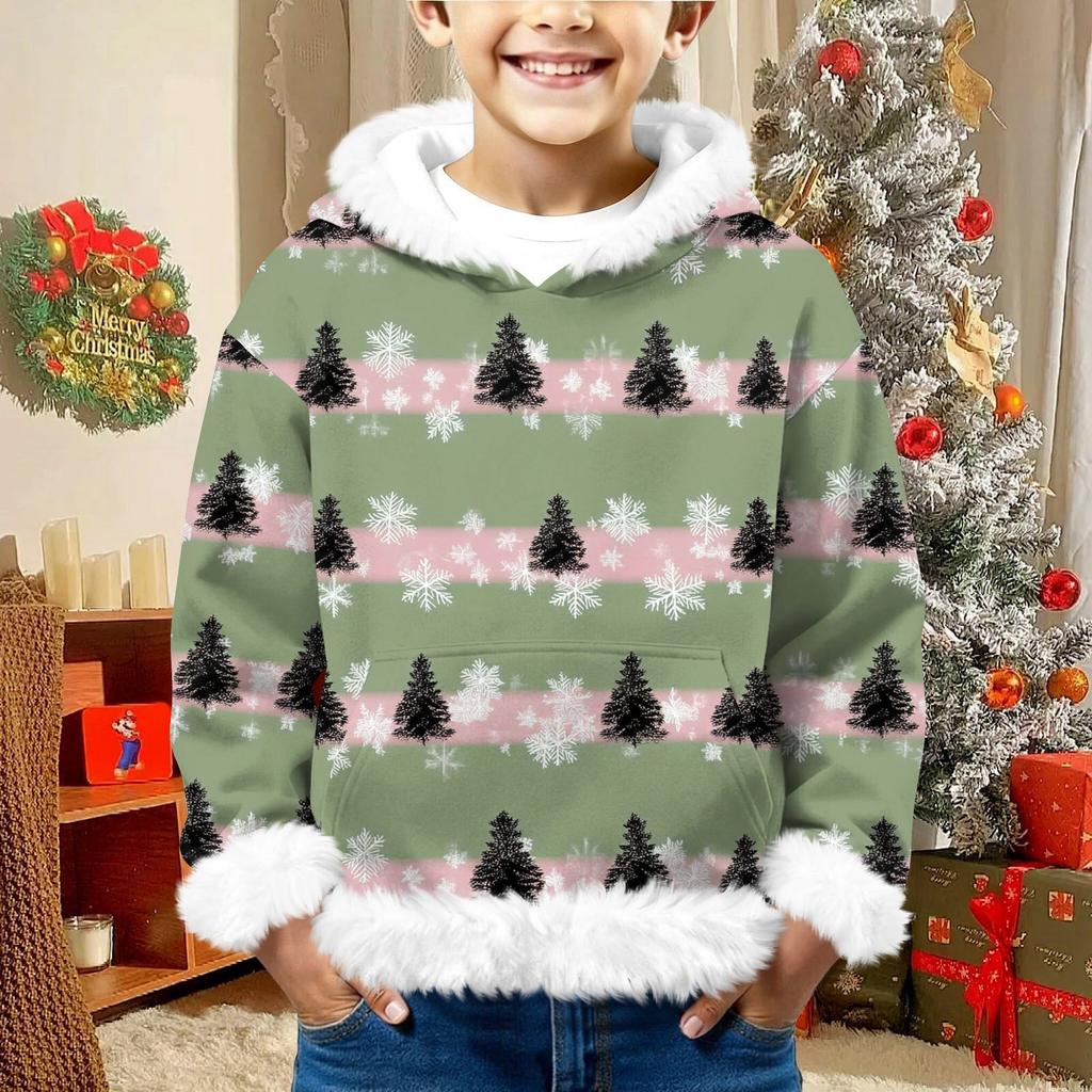 Children's Sweatshirt Girls Boys Long Sleeve Lightweight Casual Hoodie Loose Comfortable Sweatshirt