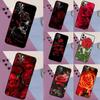 Ярко-красные цветы розы Для Samsung Galaxy A54 A34 A14 A52 A32 A12 A13 A33 A53 A15 A16 A26 A36 A56 A06 A35 A55 Чехол