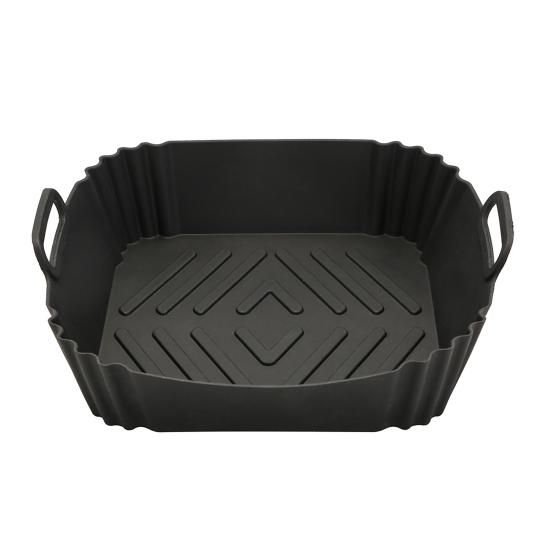 Silicone Air Fryer Liners Square Baking Tray Reusable Air Fryer Basket Kitchen Cooking Gadget for Air Fryer