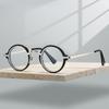 Панк Круглые Очки Мужские Модные Очки с Блокировкой Синего Света Женские Трендовые Винтажные Дизайнерские Оптические Оправы для Чтения