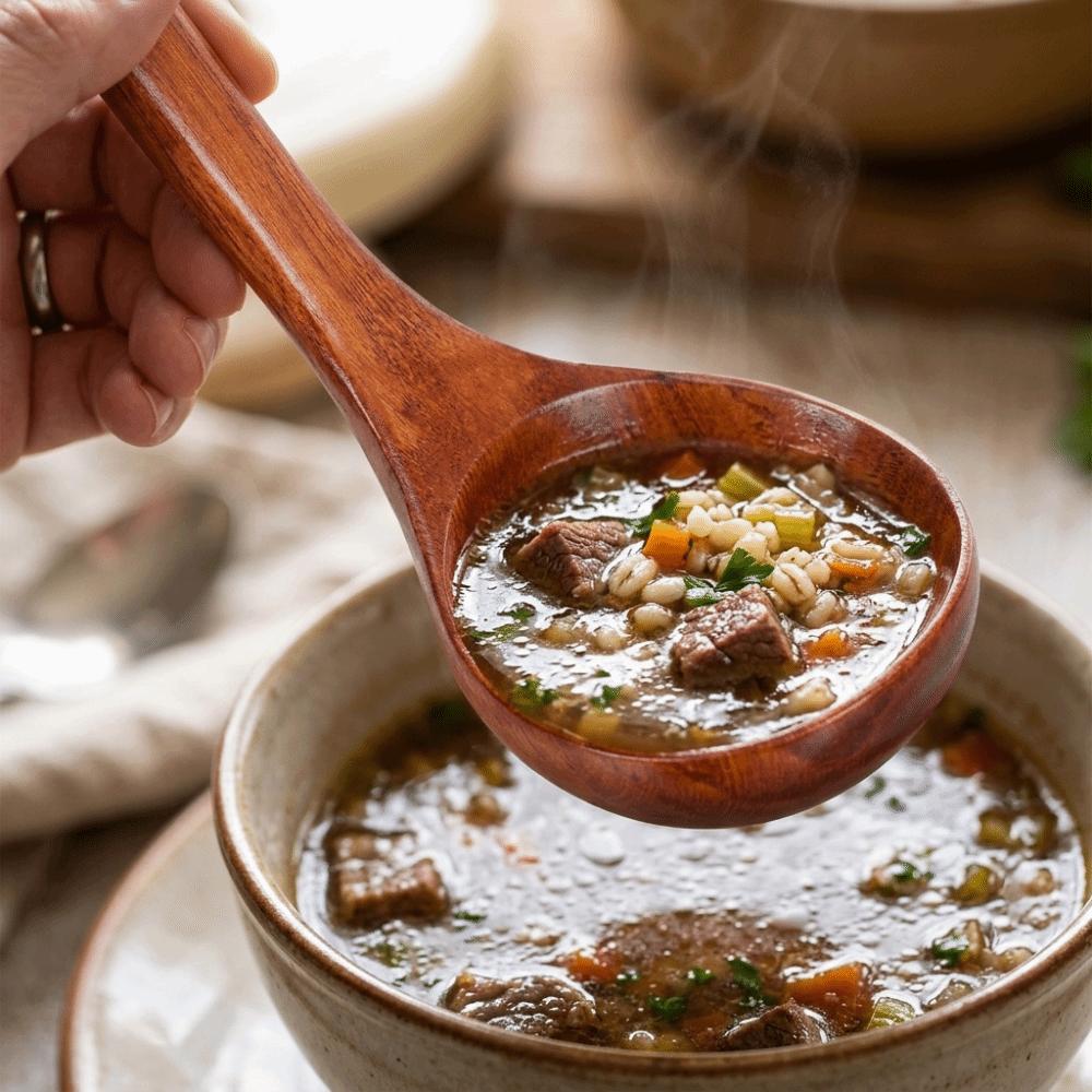 Smooth Burr-free Serving Ladle Solid Wood Cooking Spoon Not Scratch Cookware Soup Spoon Home