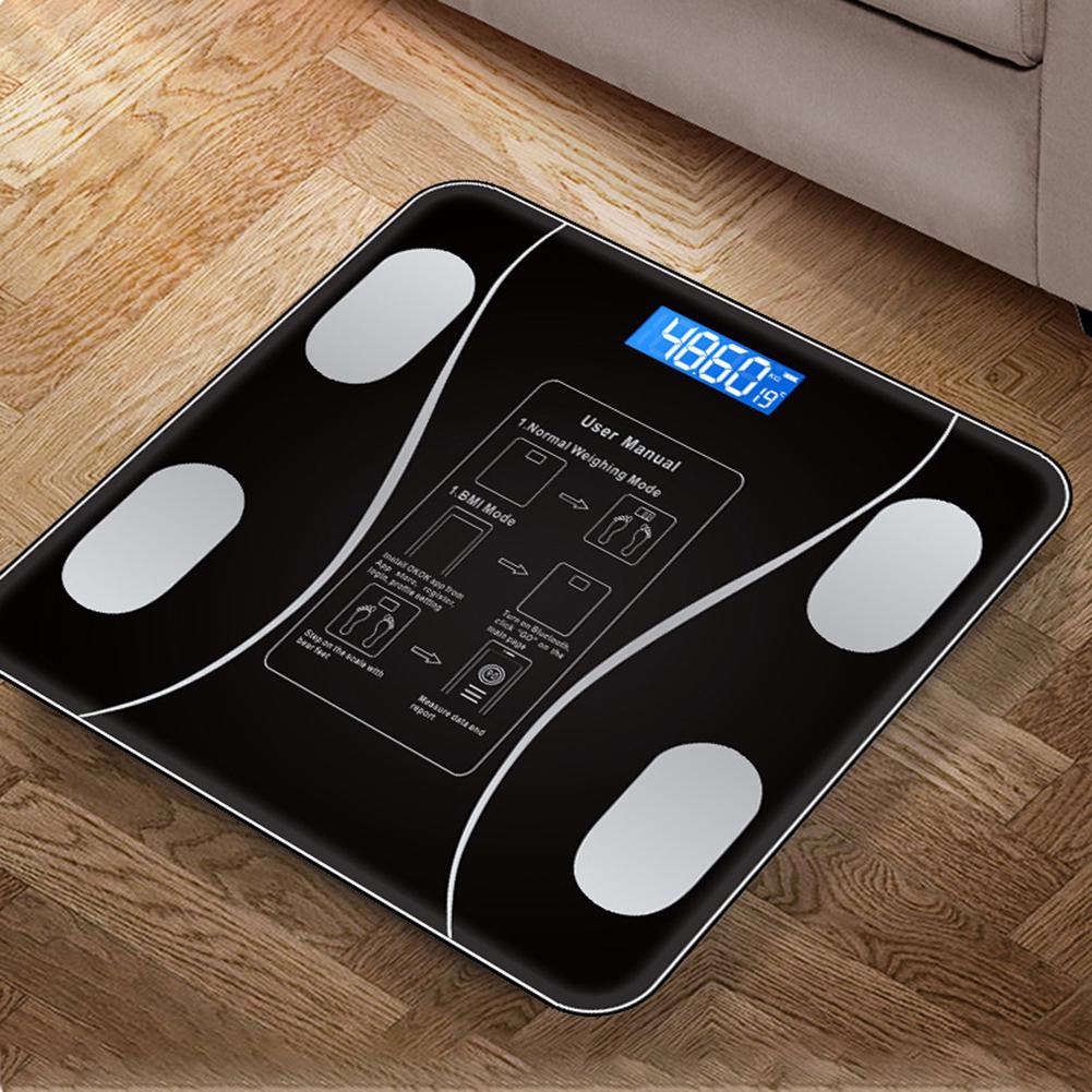 Bluetooth Smart Body Scale Напольные весы BMI Body Weight Scale LED Digital Electronic Weighting Scale Анализатор состава тела