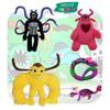 Garten Of Banban Plush Toy Super Soft Short Plush Yellow Four-eyed Muscle Bull Doctor Lady Big Bow Snake Dual-headed Red Turtle Blue Bull Frank