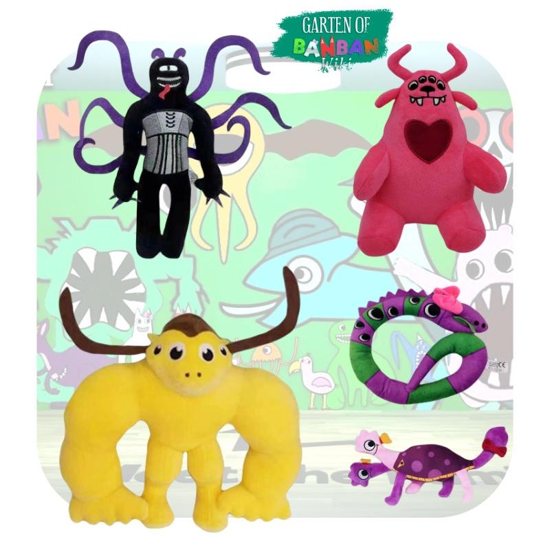 Garten Of Banban Plush Toy Super Soft Short Plush Yellow Four-eyed Muscle Bull Doctor Lady Big Bow Snake Dual-headed Red Turtle Blue Bull Frank