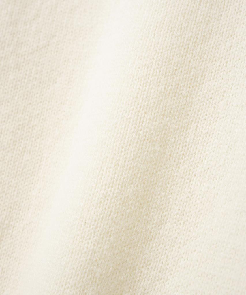 KNITTED Shaggy Dog 100% Wool Round Knit Ivory
