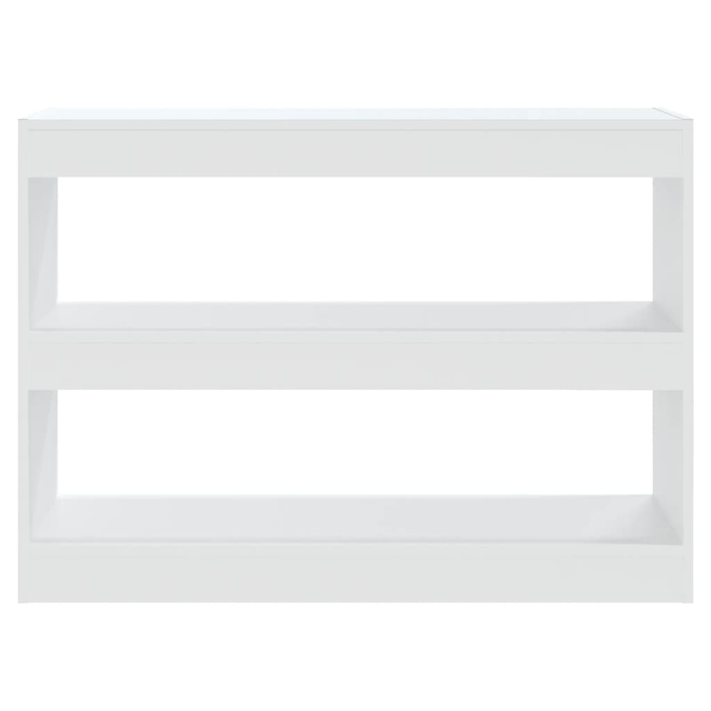 Bookshelf Room Divider White 100 x 30 x 72 cm