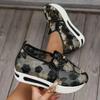 Fashion Women Sneaker 2024 New Spring Autumn Breath Lace Mesh Flower Round Head Thick Sole Comfortable Casual Sneakers Designer Shoes