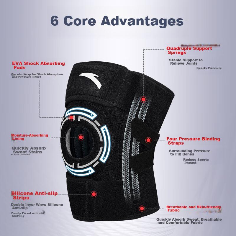 Knee Brace Professional Sports Knee Support for Running, Hiking, Protection, Badminton, Basketball, Soccer, Cycling, Jump Rope, And Joint Protectio