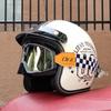 Мотоциклетный шлем Ретро Винтажный шлем лицо Ретро 3/4 шлем casco moto Capacete Винтажный шлем мотоциклетный мотокросс ORZ