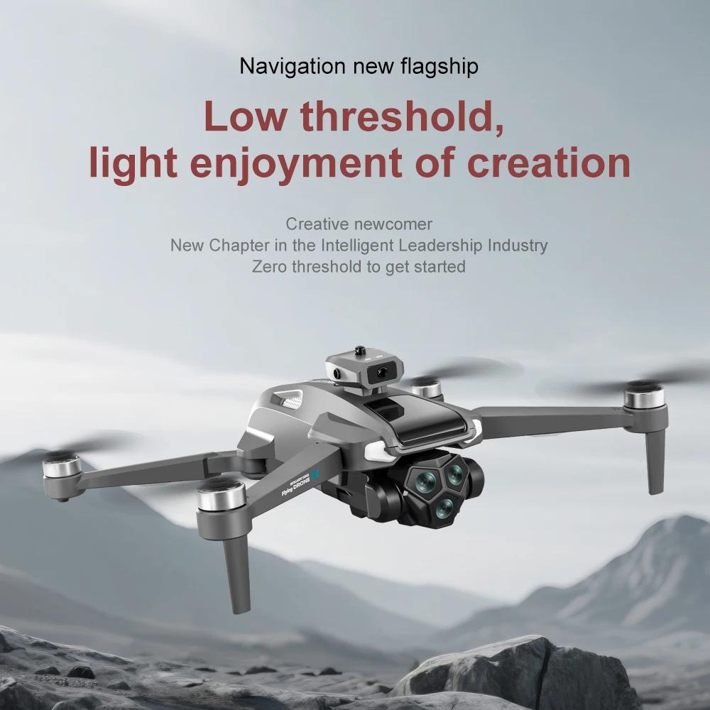 New M66 MAX Professional Drone HD 3 Cameras Brushless 5G Obstacle Avoidance Optical Flow Positioning Folding Rc Quadcopter Screen Display Toy Gift