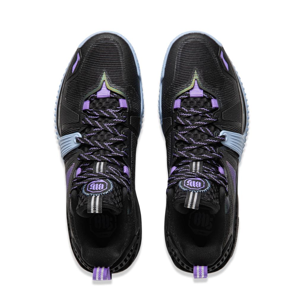 Li Ning Storm 2024 Амортизирующие Дышащие Легкие Упругие Низкие Баскетбольные Кроссовки Мужские Черные ABFU017-1