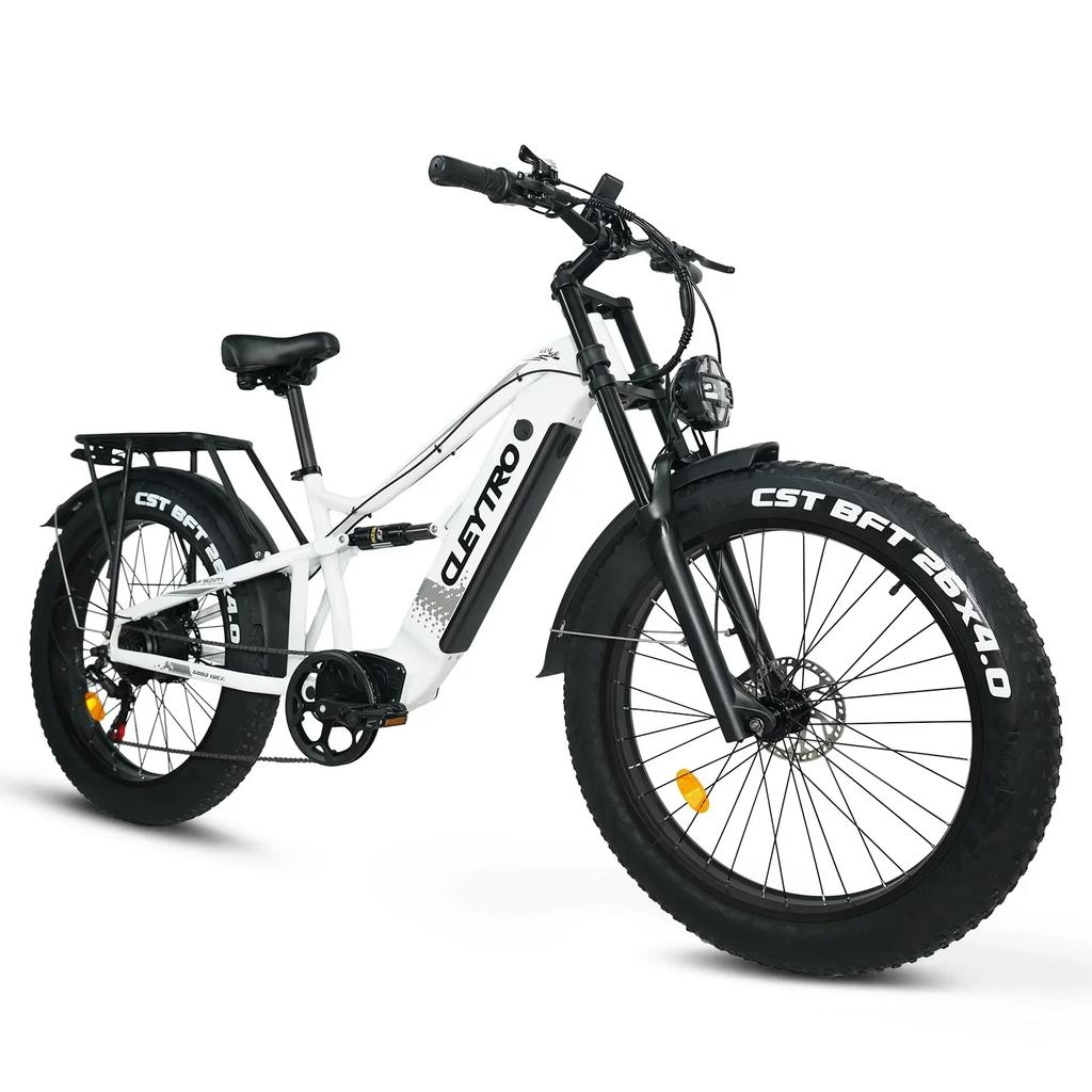 Cleytro ES7-W electric bicycle is equipped with a 750W motor and a 48V 18AH battery, with a range of 45-90 kilometers.