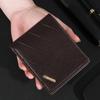 Мужской классический новый кошелек из искусственной кожи - много отделений для карт, деловой стиль, неплетеный, однотонный, идеальный подарок для мужчин