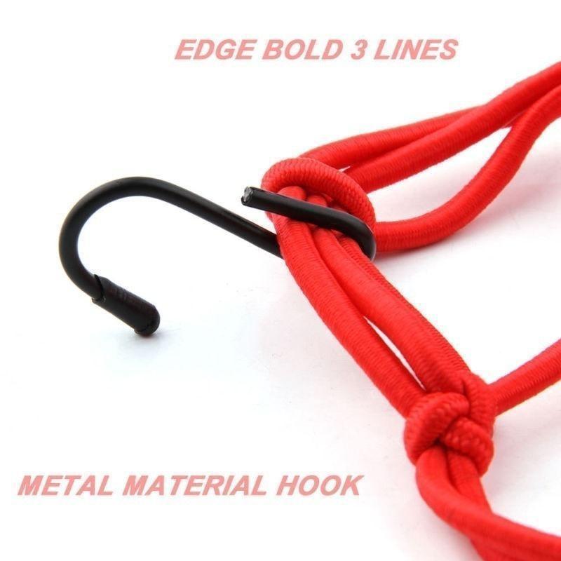 1 PC Motorcycle Luggage Net Helmet Mesh Fuel Tank Storage Rubber Band Luggage Compaction Storage Cargo Sorting Net