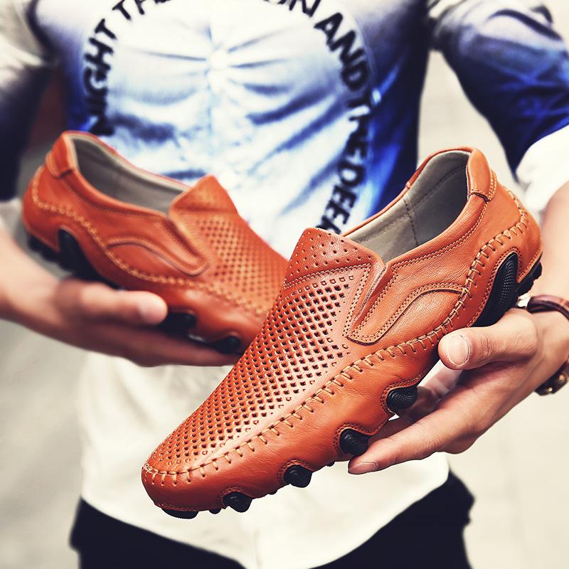 2025 летняя новая обувь для вождения Octopus, мужские повседневные шапки с низким верхом, ленивое вождение