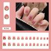 24 шт./кор., накладные ногти с блестками, съемные накладные ногти, носимые накладные ногти, акриловые накладные ногти, украшение для ногтей